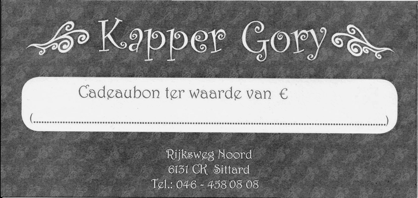 Kapper Gory Cadeaubon